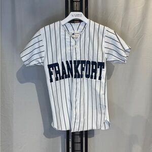 Frankfort Kids' Striped Jersey - White and Navy